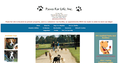 Desktop Screenshot of pawsforlife.org